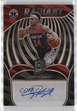 2021-22 Panini Spectra Radiant Signatures 34/99 Corey Kispert #RSI-CKI Auto ne1