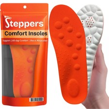 Original Steppers Comfort Boosting Massage Insoles for Heel & Plantar Fasciitis