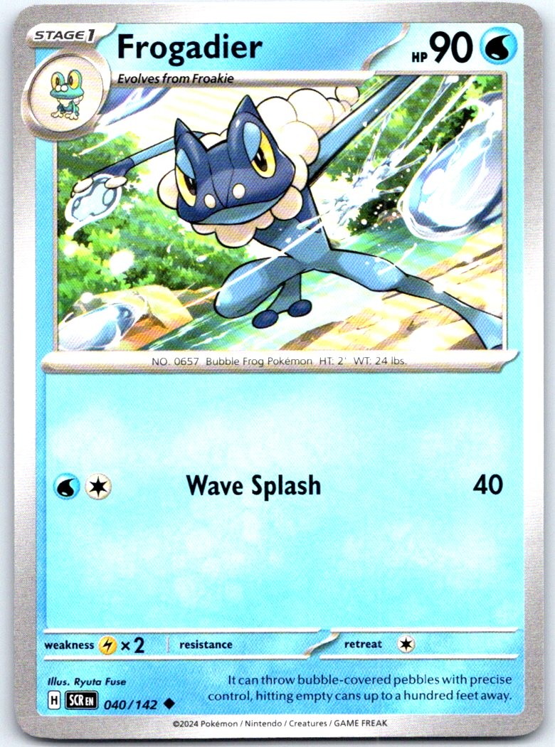 Frogadier 40/142 Normal Uncommon Stellar Crown Pokemon NM
