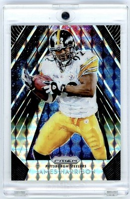 2018 Panini Prizm Apex #A-8 James Harrison Black Finite Prizm True 1/1 Steelers
