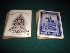 Circa 1910 Hunter Baltimore Rye Whiskey Playing Cards, Dougherty