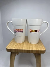 Lot of 2 Dunkin’ Donuts Classic Coffee Mug 16 OZ. Ceramic No boxes
