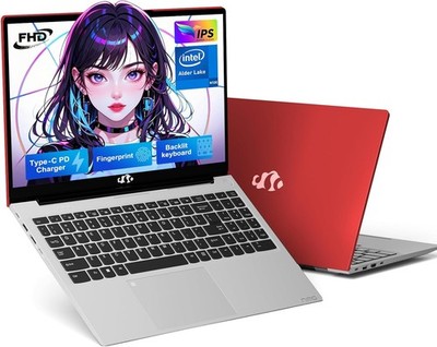 NIMO 15.6'' IPS FHD-Laptop-Computer, Intel Pentium Quad Core N100 4GB RAM 128GB