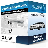 für Nissan Qashqai 10.2018-04.2019 G.D.W. AnhäNgerkupplung Abnehmbar Neu