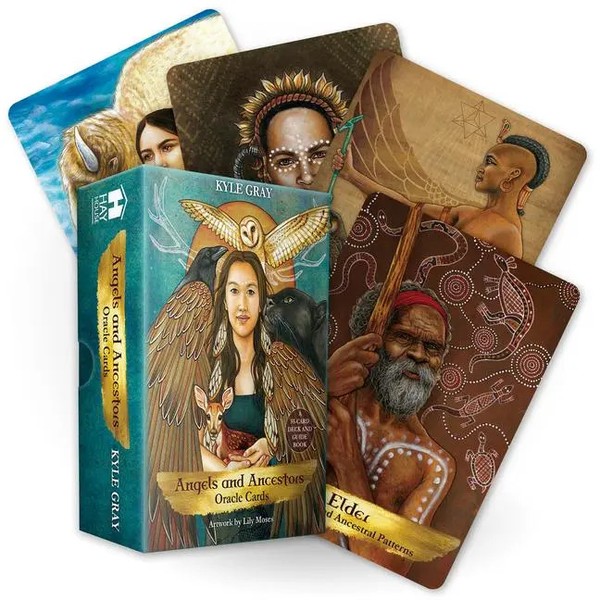 Angels And Ancestors Oracle Cards A 55-Card Deck And Guidebook Kyle Gray Box-image
