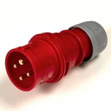 16A, 3ph, 4 Pin Red Commando Socket