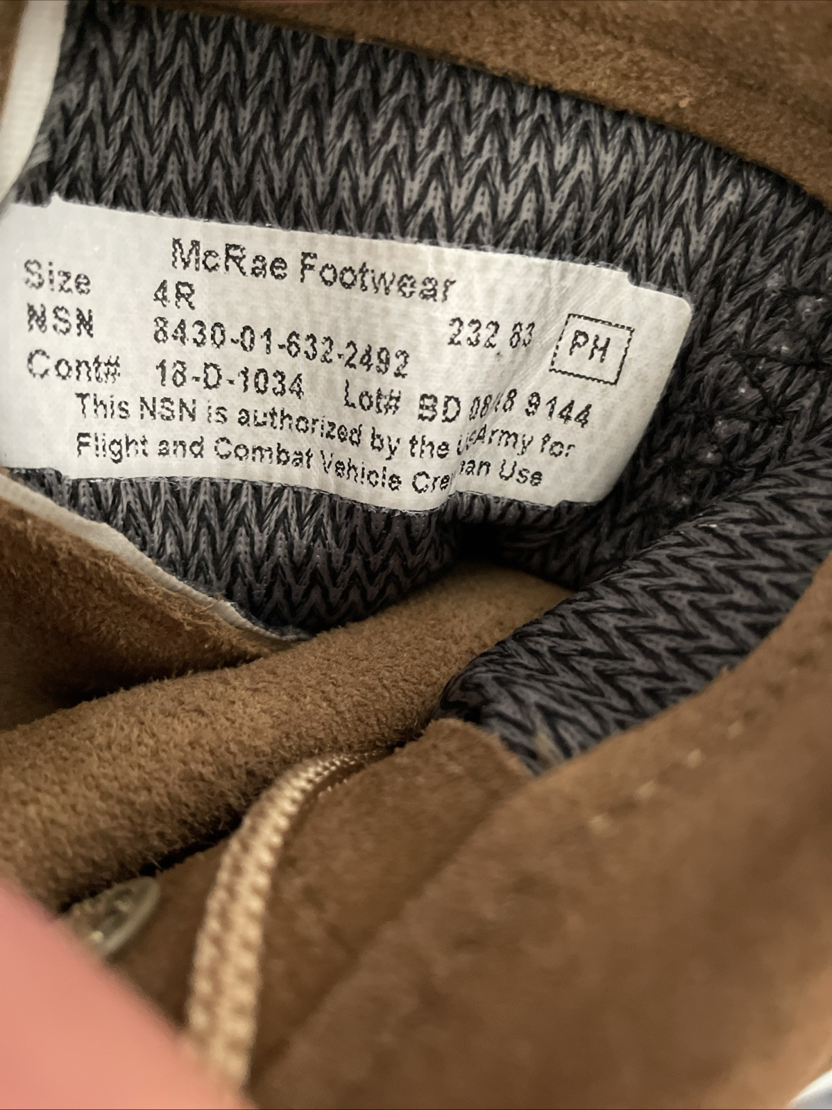 SAOLA Scarpe McRae clima temperato taglia 4 R stivali da combattimento suola Vibram con lacci