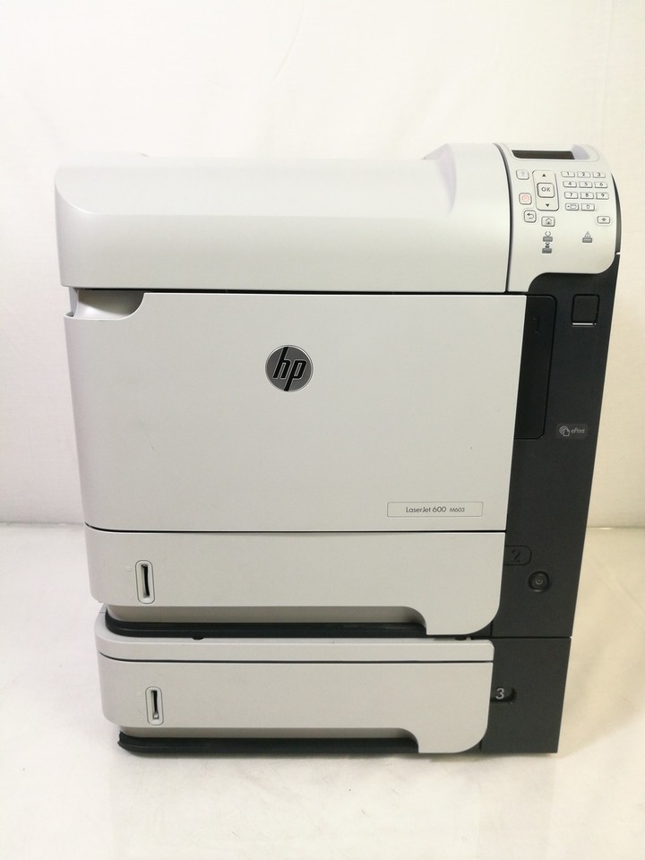 HP LaserJet 600 M603dn A4 Mono Printer Duplex Network With Extra Paper ...