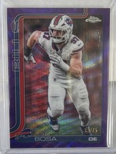 2025 Topps Chrome Joey Bosa Purple Refractor /75 Buffalo Bills