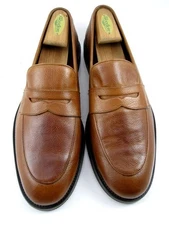 NEW Allen Edmonds "COMO" Men's  Leather Penny Loafer  12 D Luggage  (694N)