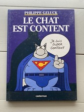 Philippe Geluck - BD: Le chat est content- EO 2000-état comme neuf-Tome 10