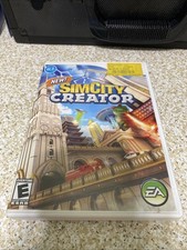 Sim City Creator Wii  Game In Case, Pre-owned