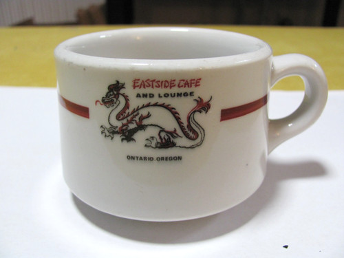 Vintage Rare!! "East Side Cafe & Lounge" Coffee Cup. Ontario Oregon.  Nice!!!