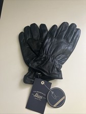 G.H Bass Co. Men s Leather Gloves Black Touch Screen Compatible Size XLG
