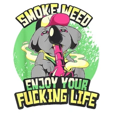 Smoke Weed Enjoy Your Life Sticker 420 Ganja Sticker UV Safe Cannabis Stoner