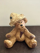 Vintage Blossom Bucket Suzi Skoglund Bear With Heart