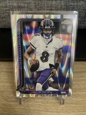 Lamar Jackson 2024 Topps Chrome Raywave  Refractor #24 Baltimore Ravens NFL
