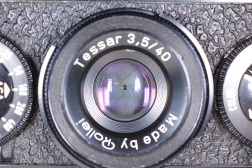 [MINT] Rollei 35 Black 35mm Film Camera Tessar 40mm f3.5 w/ E15B Flash JAPAN - Picture 11 of 20