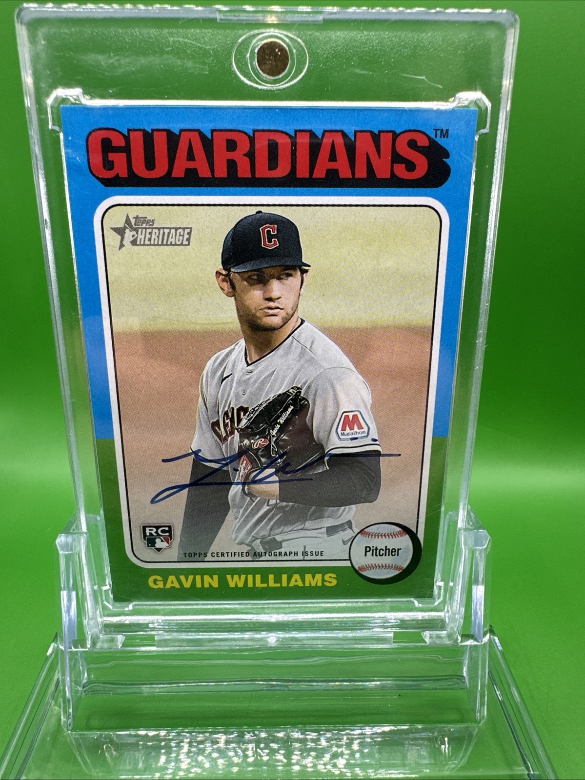 2024 Topps Heritage - Real One Autographs Gavin Williams #ROA-GW (AU, RC)