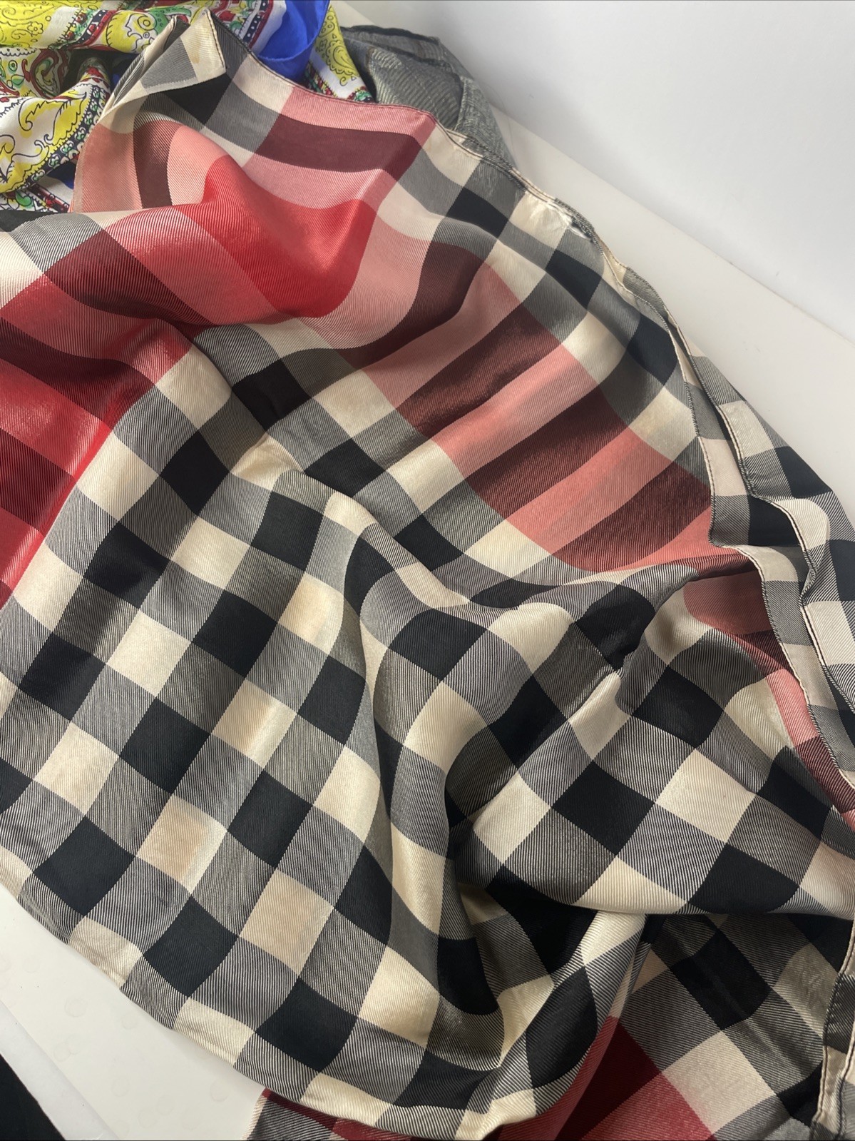 Vintage Silk Scarves Head Hair Neck Lot of 4 Sally Lee Silk Cambodia Silk Plus 2 thumbnail 6