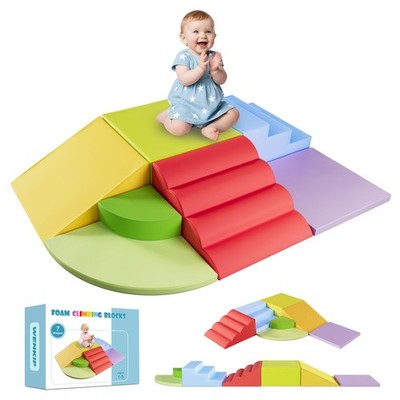 7-Piece Foam Climbing Blocks for Toddlers & Babies 1-5: Ultimate Indoor Play ...