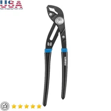 8 Inch Locking Groove Joint Pliers Adjustable Non Slip Comfort Grip 17 Positions