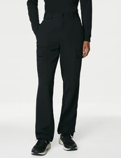 M&S - Goodmove Mens Black Cargo Trousers