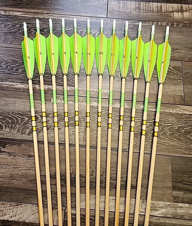 1dz 31" Cedar Arrows 11/32" Right Wing Fletch 5" 40-50# With 130gn Field Points - Image 3 of 4