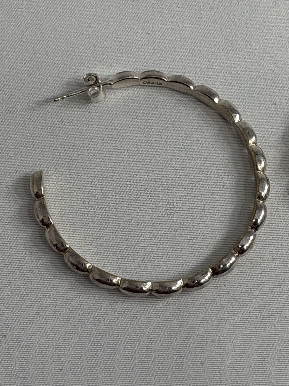 Silver Hoops 925 - image 3