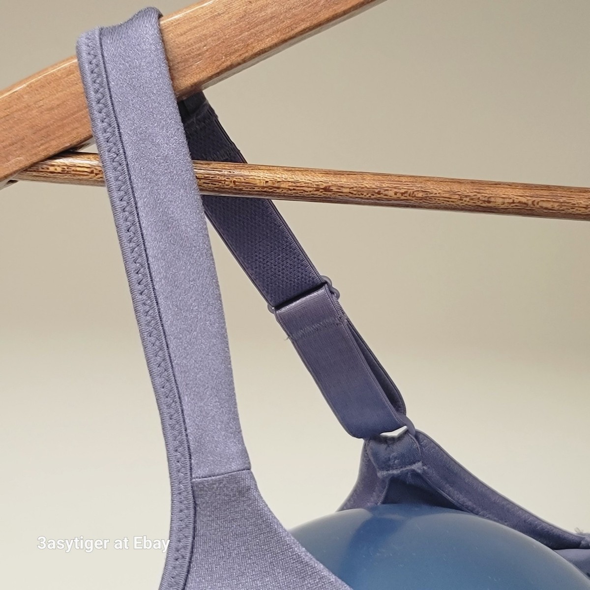 Vanity Fair Tshirt Molded Cup 75298 Bra 40D Gray Lavender Underwire Full Cover View 4