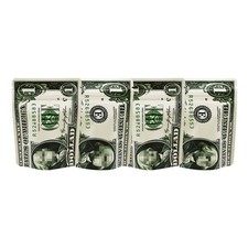 3.5g Stand Up Smell Proof Zip Seal Mylar Bags 100pcs Food Storage Foil Pouches