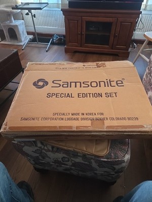 NIB Vintage Samsonite Special Edition Set 2 Piece Luggage Suitcase/Backpack