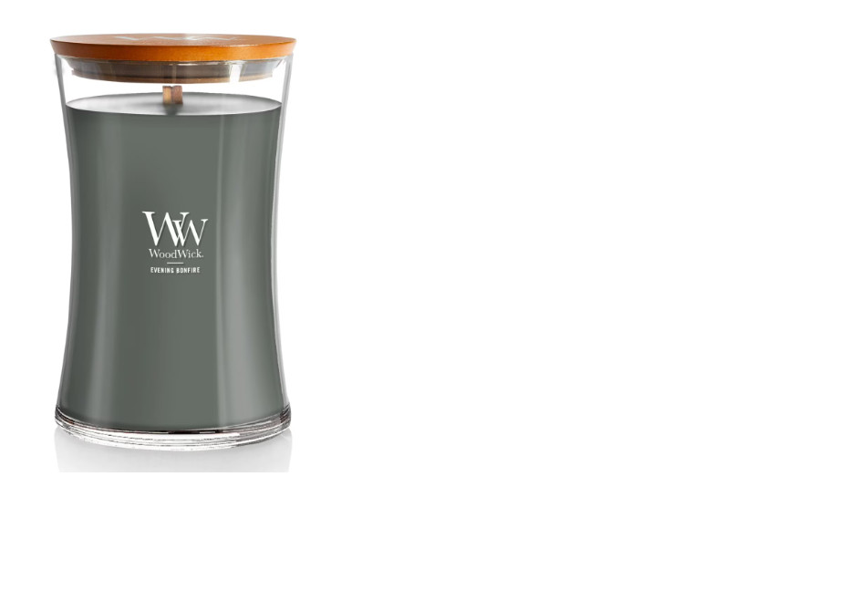 WoodWick Evening Bonfire Scented Large Hourglass Candle 21oz