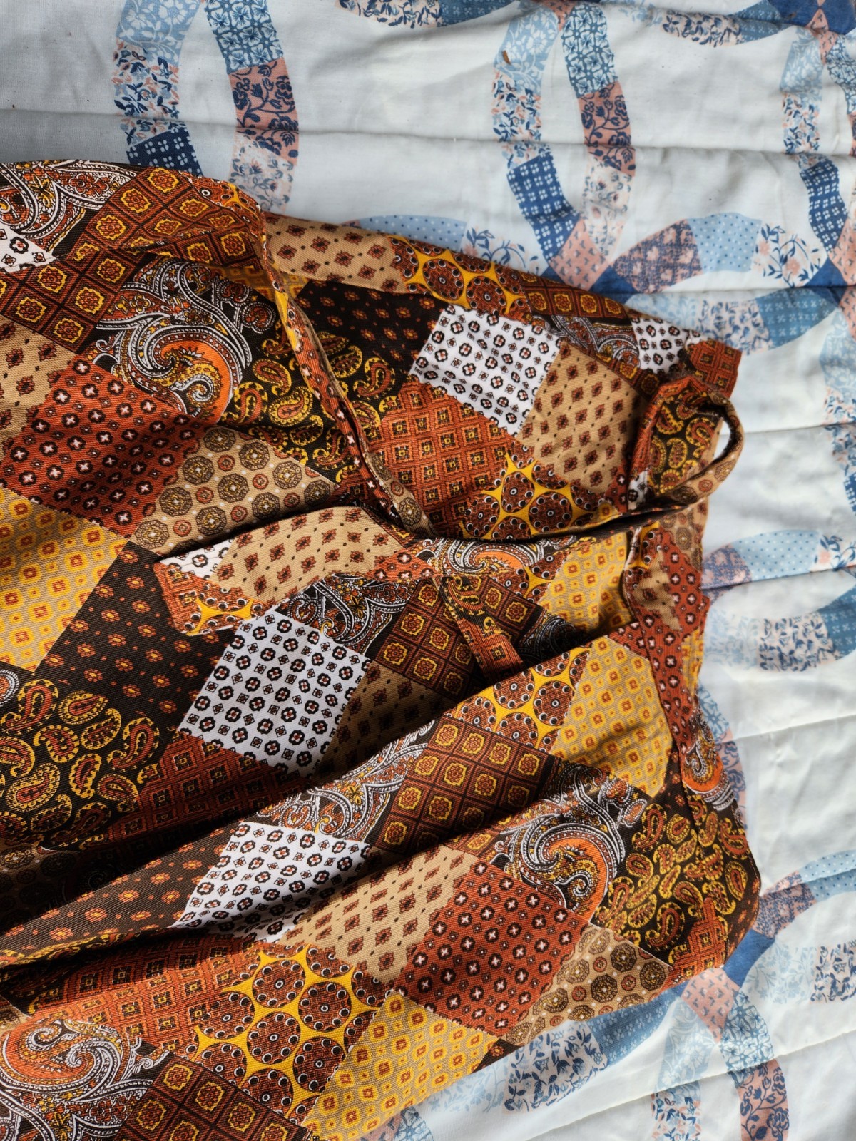 Handmade Patchwork Cottage Core Wrap Around Skirt… - image 3