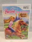 Barbie Horse Adventures Riding Camp Nintendo Wii Video Game 2007 COMPLETE