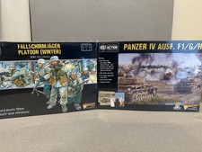 Bolt Action German Lot Fallschirmjager Winter Platoon  Panzer IV Tank New Seal