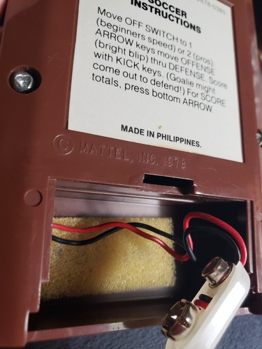 1978 VINTAGE MATTEL ELECTRONICS SOCCER GAME HANDHELD WORKING BOX & INSTRUCTIONS - Picture 9 of 14