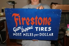 Vintage Firestone Tires Chevrolet Ford Gas Oil Tin Tacker Metal Sign Vintage Firestone Tires Chevrolet Ford Gas Oil Tin Tacker Metal Sign