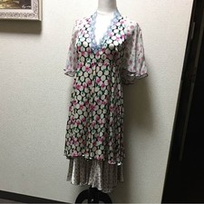Anna Sui Silk One Piece Dress Size M Japan