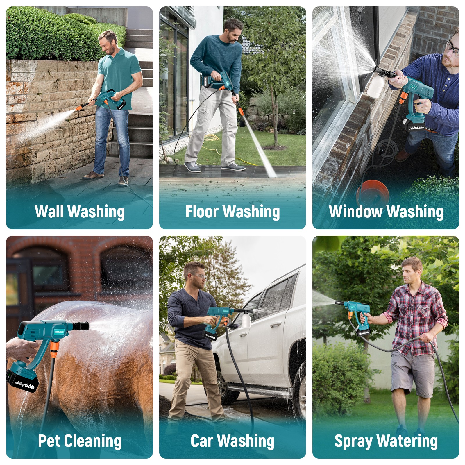 Cordless High Pressure Washer Jet Water Cleaner For Makita 18V Battery BL1830
