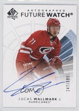 2017-18 SP Authentic Auto Future Watch 247/949 Lucas Wallmark #126 Auto 1o3