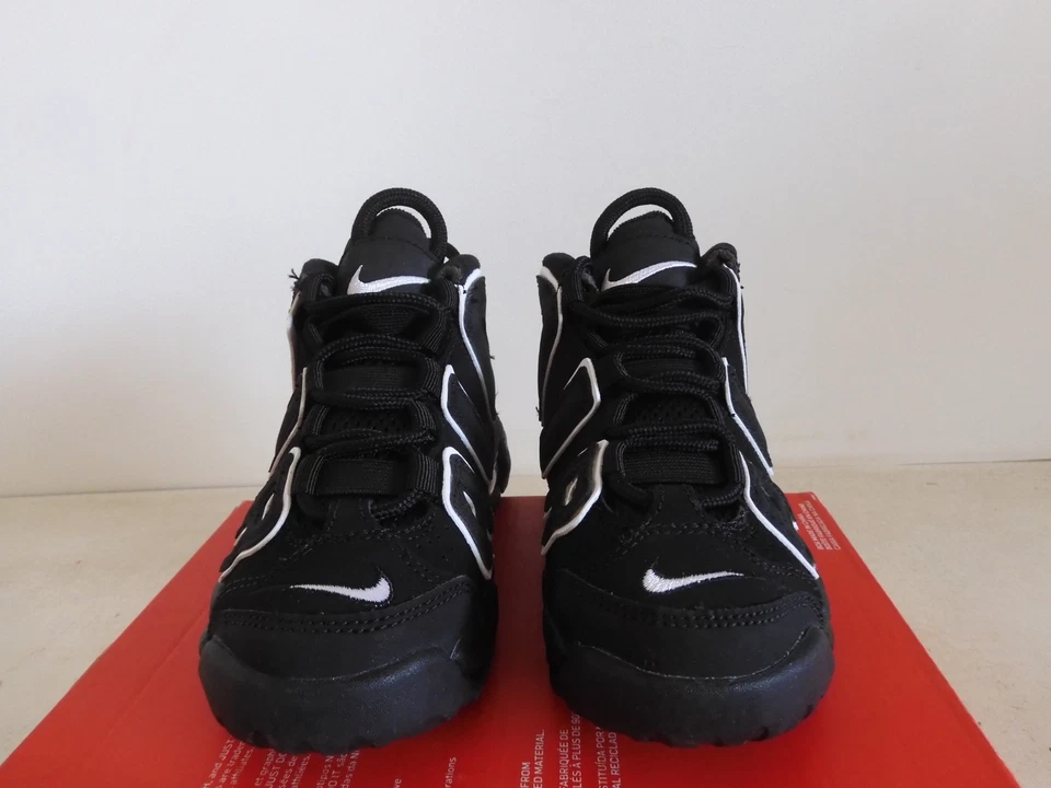 Nike Air More Uptempo (Ps) Negro-Blanco-Negro Talla 10.5c [DA8574-002] Foto 4 de 4
