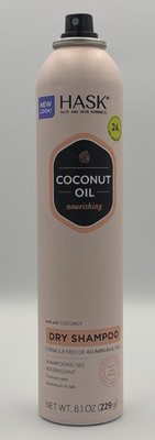 HASK Coconut Oil Nourishing Dry Shampoo Aluminum & Talc Free 8.1 oz