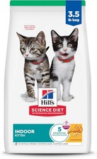 Kitten Dry Cat Food Indoor Chicken, 3.5 lb Bag for Small Jaws 9.98 per pound
