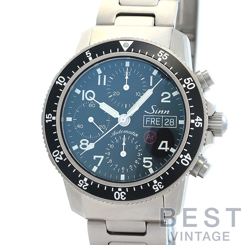 Sinn PILOT CHRONOGRAPH MODEL 103TI.AR 103.TI.AR Titanium 41mm Black Dial #BVW630