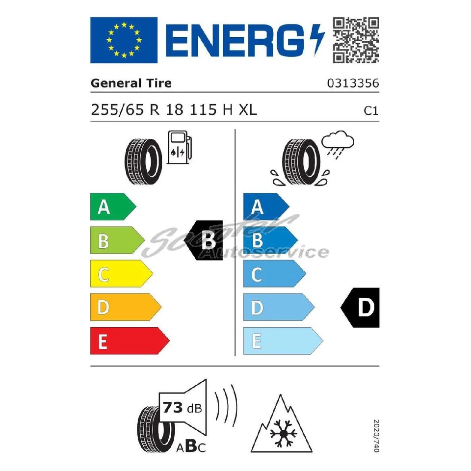 Allwetterreifen 255/65 R18 115H General Grabber A/T Sport-W 3PMSF MFS XL | 81724 - Bild 2 von 3