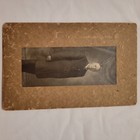 Lot 3 Vintage Original Mounted B&W Portrait Photos Men Dog Animal Theme Unfr — photo 3