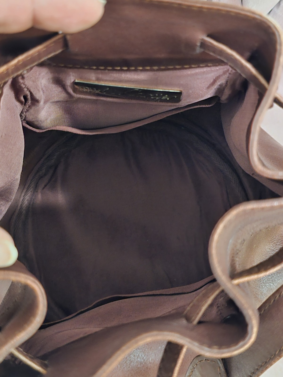 ​VINTAGE Must de Cartier Burgundy Leather Bucket Bag - Rare image 3