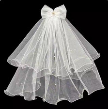 White bridal veil