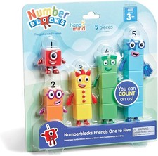 Numberblocks Friends One to Five, Action Figure Set, Toy Figures Playsets, Sma